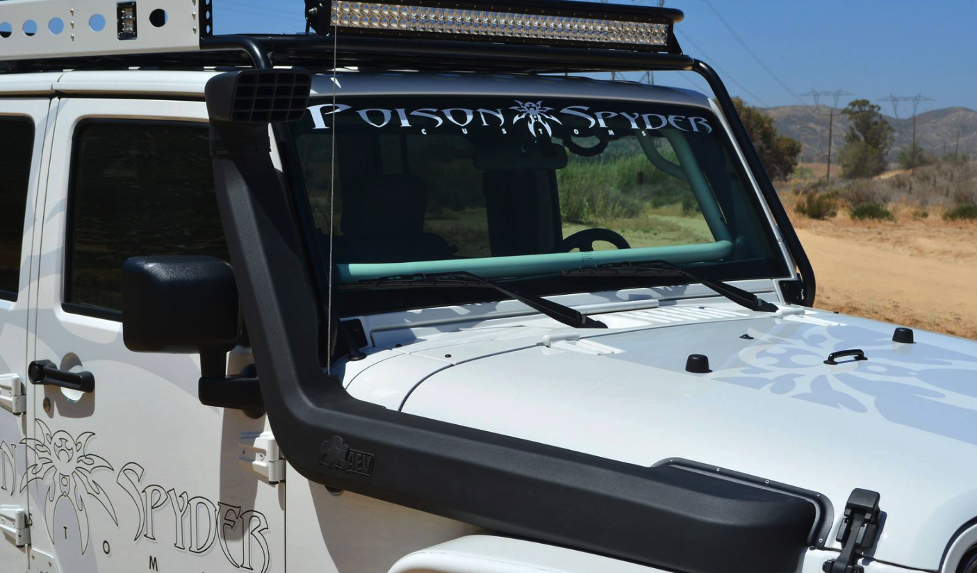 Exterior view of the White Russian Jeep build