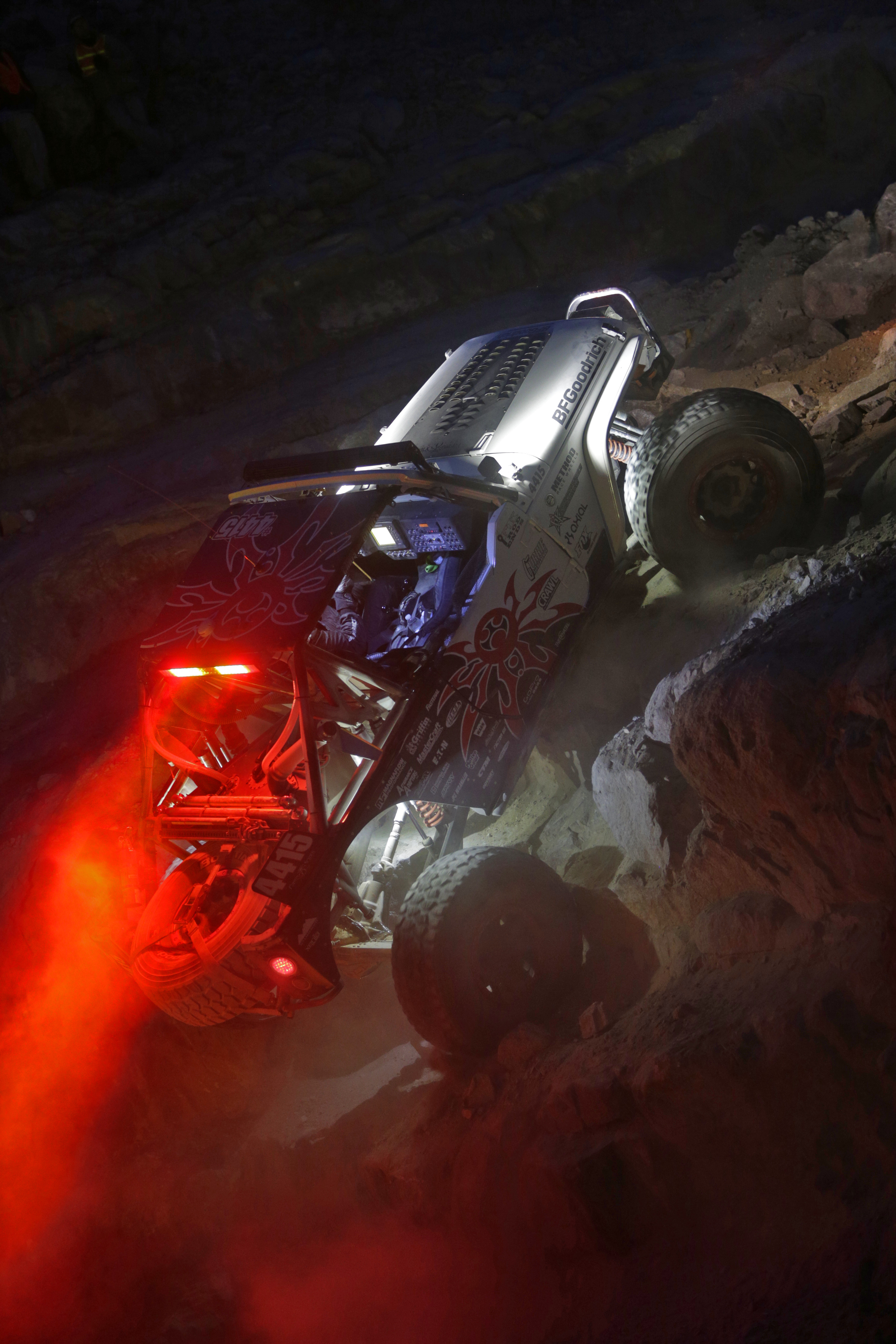 Crispy rock crawling at night