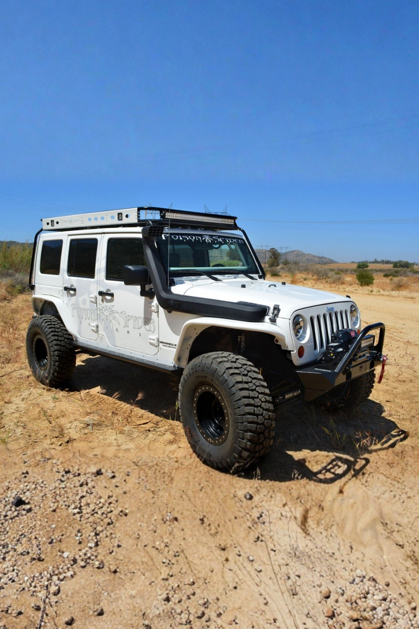 The White Russian Jeep build on the trail