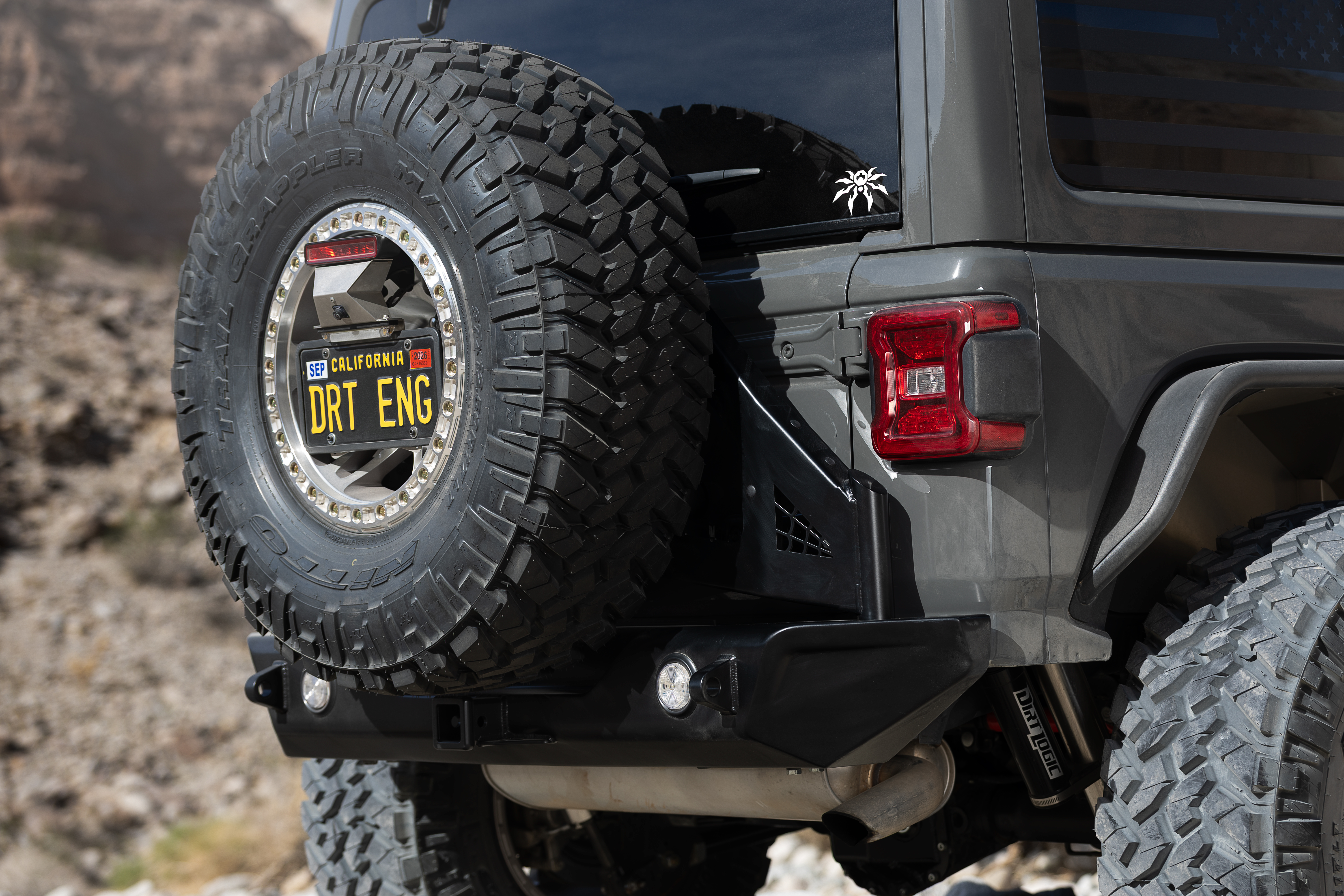 Poison Spyder Nightshade JL Wrangler with black Crawler bumper and WARN winch