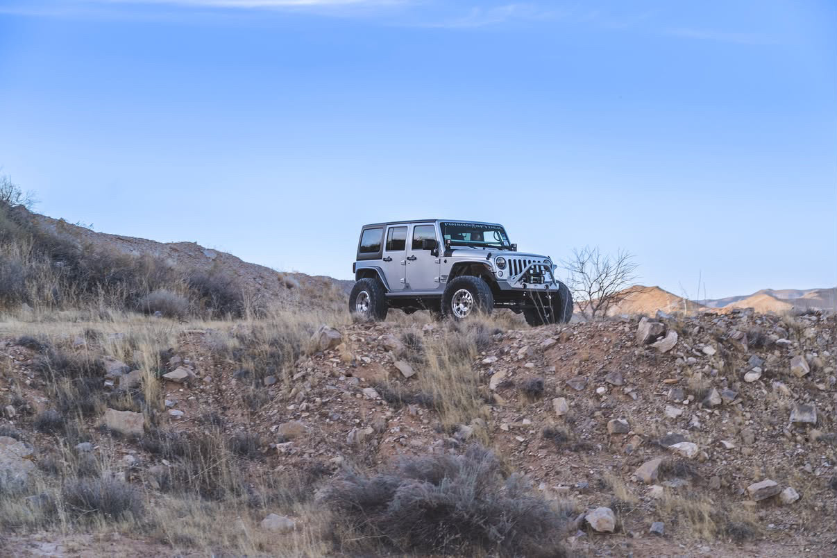 Poison Spyder Platinum Jeep Wrangler on the trail