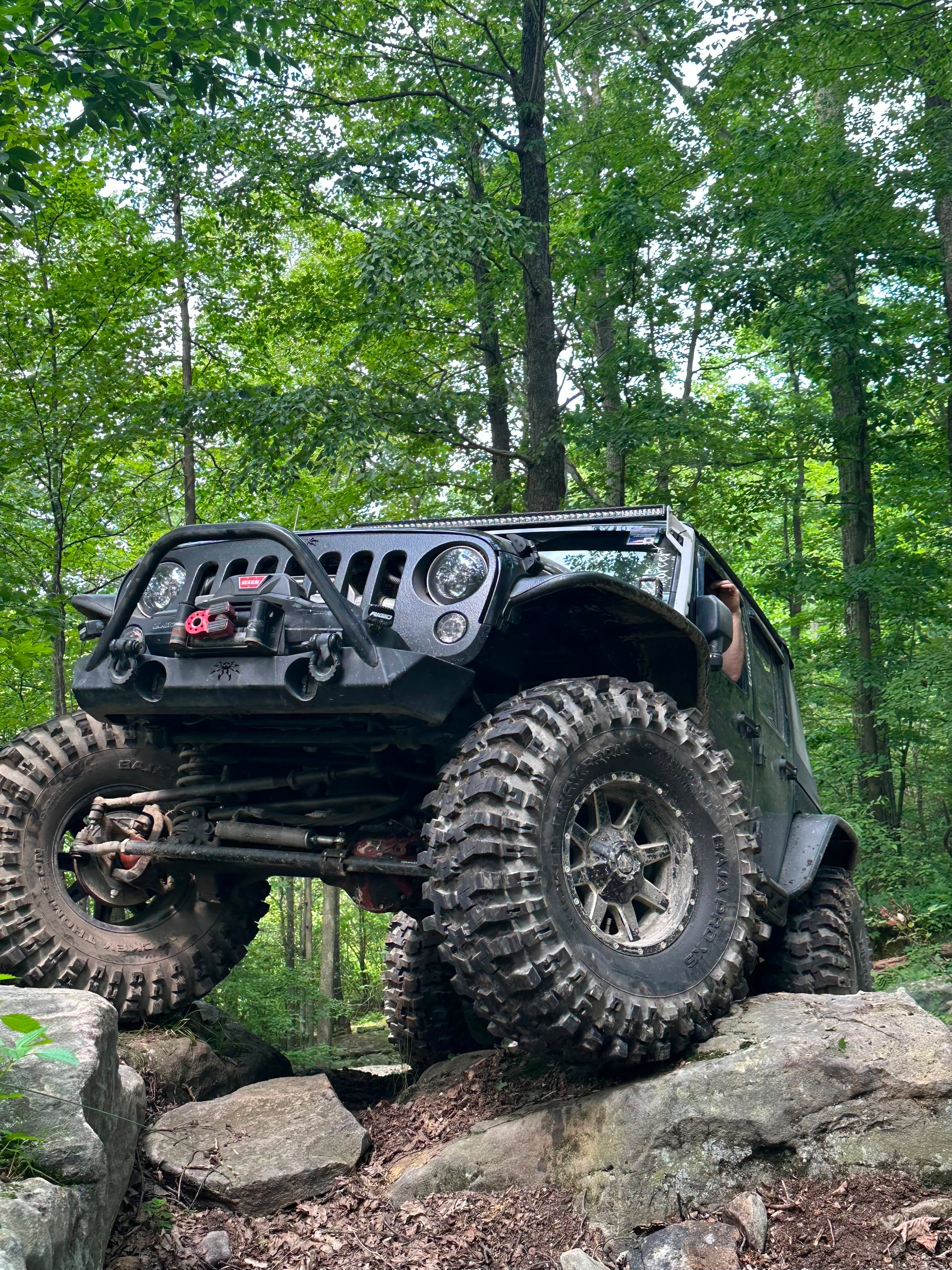Enforcer, a Jeep Wrangler JK with Poison Spyder Brawler armor, build detail