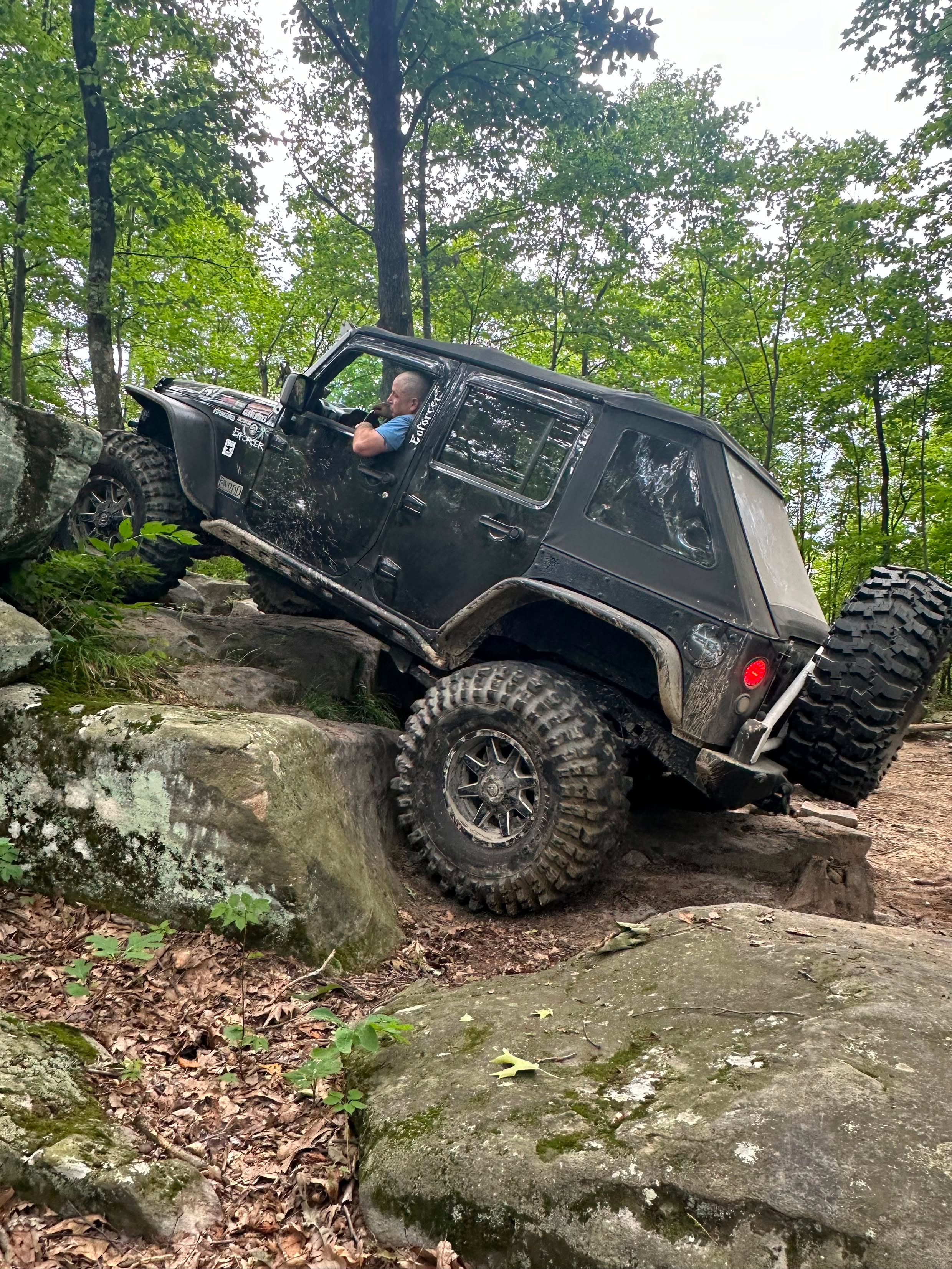 Enforcer, a Jeep Wrangler JK with Poison Spyder Brawler armor, build detail