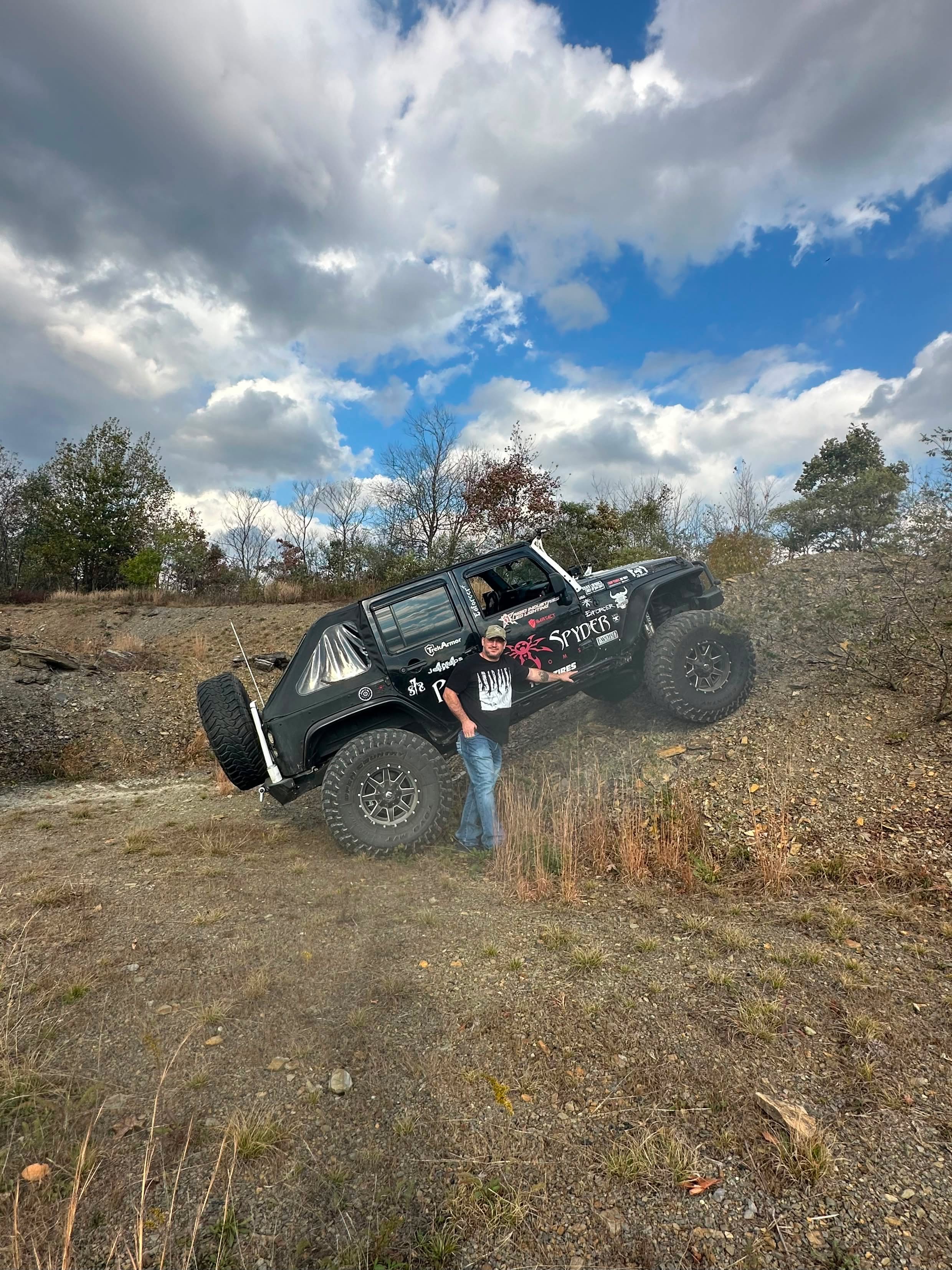 Enforcer, a Jeep Wrangler JK with Poison Spyder Brawler armor, build detail